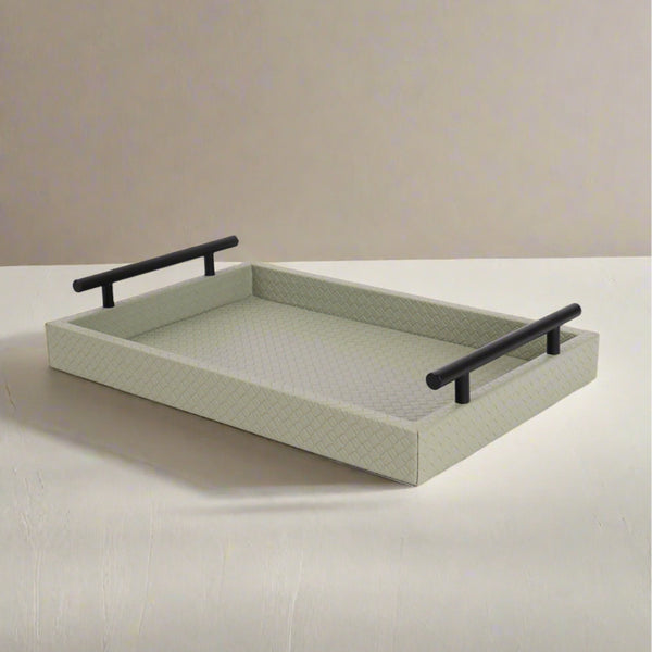 Serving Tray - Lemro Vegan Leather Serving Tray - Green