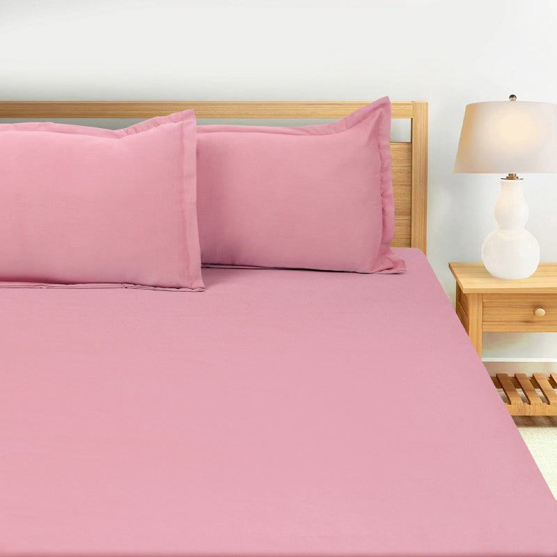 Buy Sanumi Solid Bedsheet - Pink Bedsheets from Vaaree