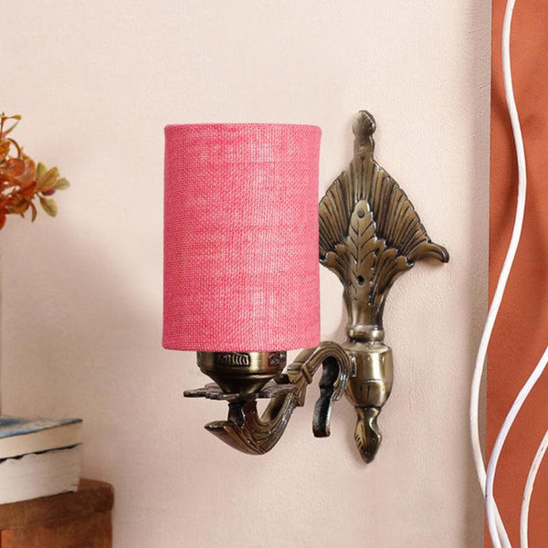 Buy Magda Masique Cylindrical Wall Lamp - Pink Wall Lamp from Vaaree