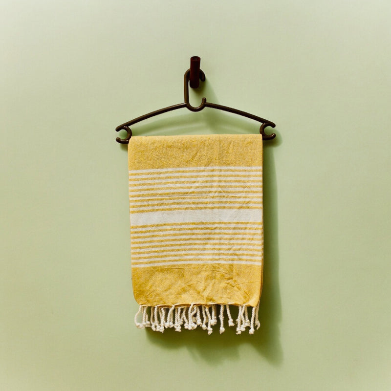 Buy Rodgo Bath Towel (Blue & Yellow) - Set Of Two Bath Towels from Vaaree