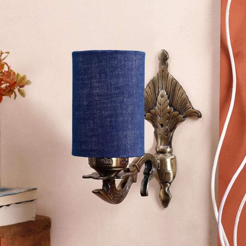 Wall Lamp - Magda Masique Cylindrical Wall Lamp - Blue