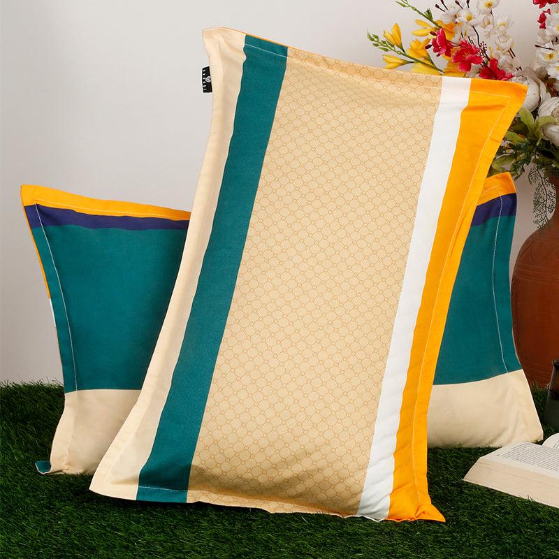 Buy Riba Striped Pillow Cover - Set Of Two Pillow Covers from Vaaree