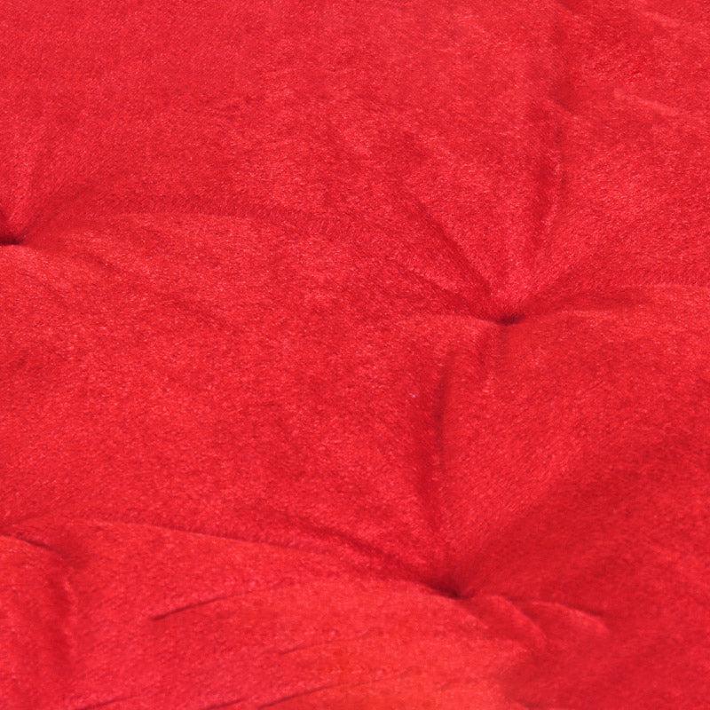 Buy Roe Velvet Floor Cushion - Red Floor Cushions from Vaaree