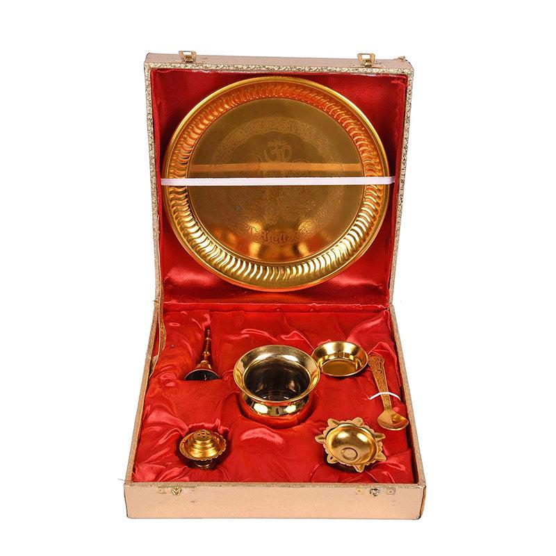 Buy Tejasvi Pooja Thali Set Pooja Thali & Sets from Vaaree