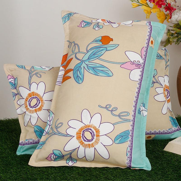 Buy Ova Floral Pillow Cover - Set Of Two Pillow Covers from Vaaree