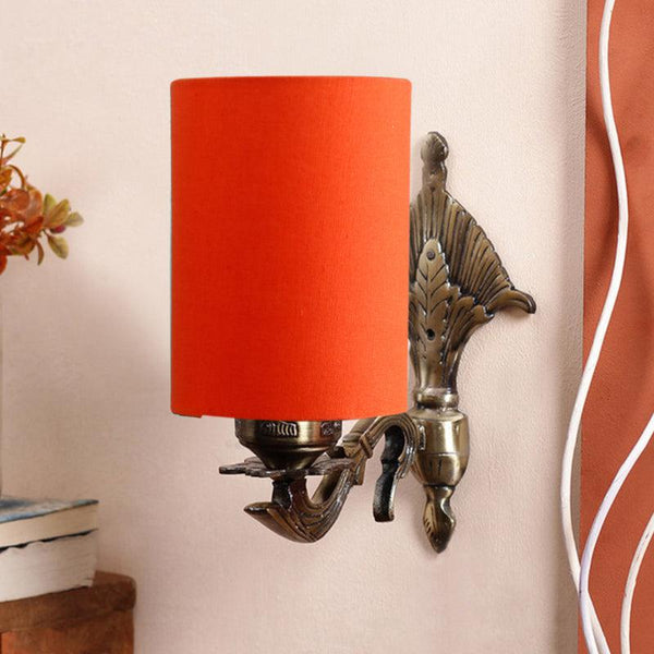 Buy Magda Masique Cylindrical Wall Lamp - Orange Wall Lamp from Vaaree