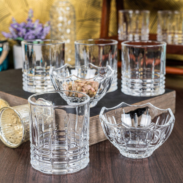 Drinking & Juice Glasses - Amora Serving Set (Eight Piece Set)
Tumbler: 330 ml
Bowl: 170 ml