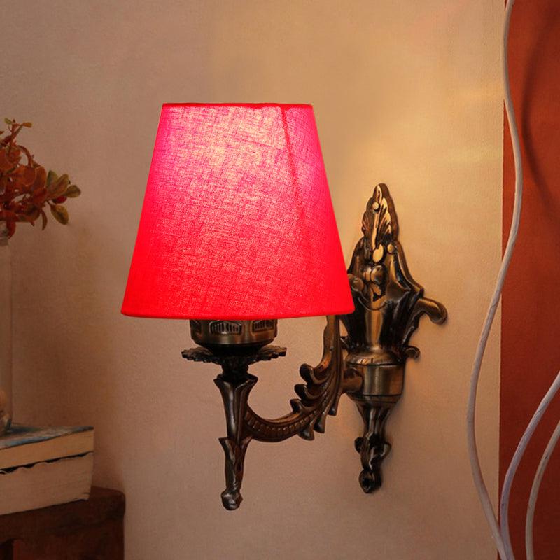 Buy Vista Edrel Conical Wall Lamp - Red Wall Lamp from Vaaree