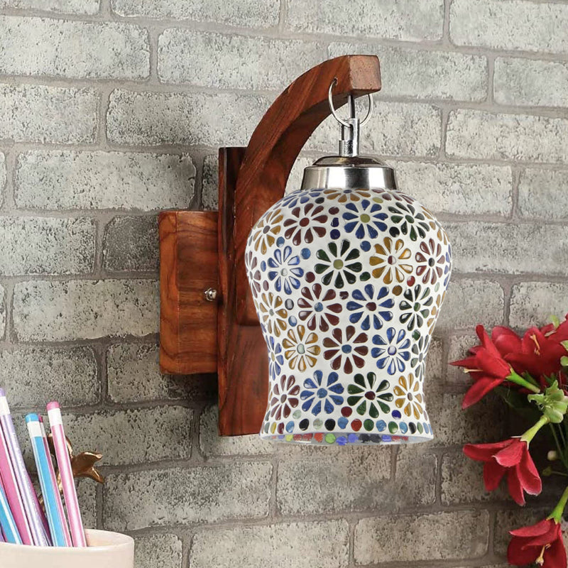 Wall Lamp - Ervo Forma Floral Mosaic Wall Lamp