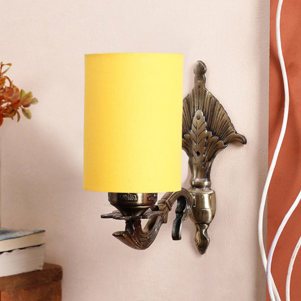 Buy Magda Masique Cylindrical Wall Lamp - Yellow Wall Lamp from Vaaree