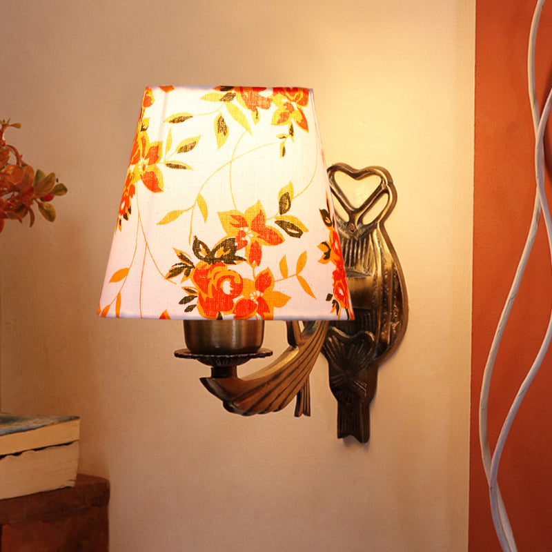 Wall Lamp - Love Gleam Atva Ibis Flora Conical Wall Lamp