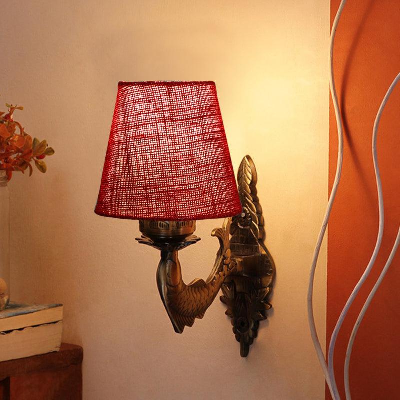 Wall Lamp - Ziada Stiva Conical Wall Lamp - Maroon