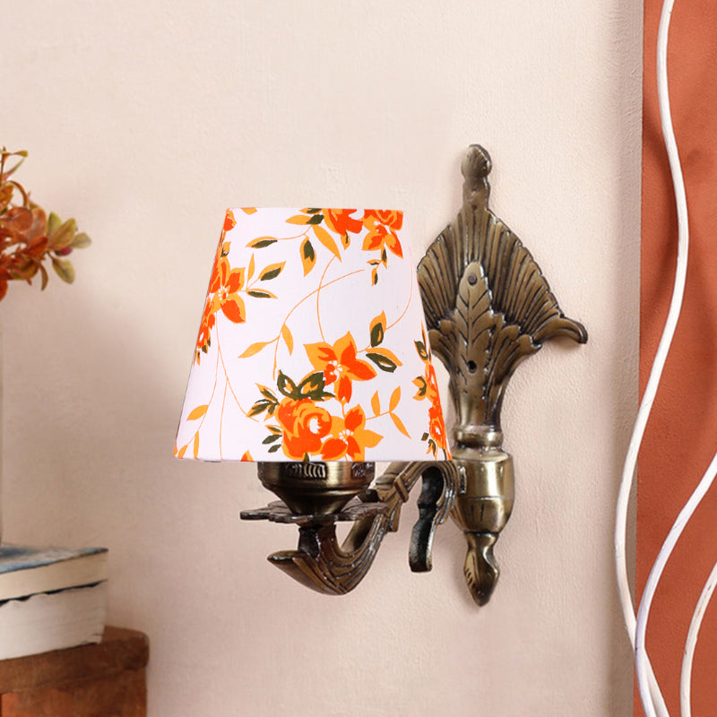 Wall Lamp - Magda Masique Ibis Flora Conical Wall Lamp - Yellow