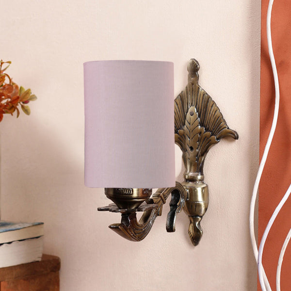 Buy Magda Masique Cylindrical Wall Lamp - Grey Wall Lamp from Vaaree