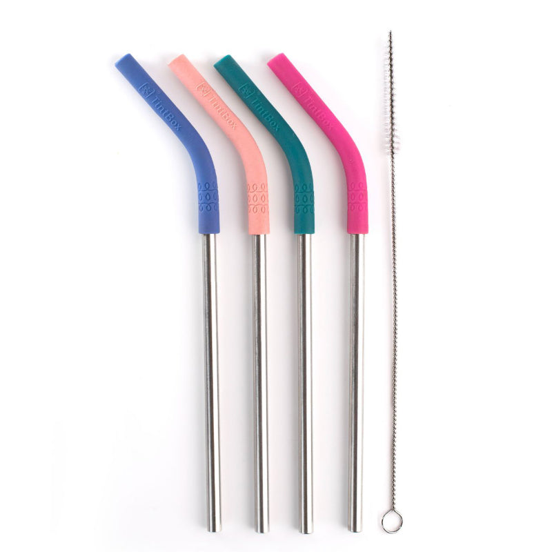 Kitchen Tools & Gadgets - Super Sip Stainless Steel Straw - Set Of Four