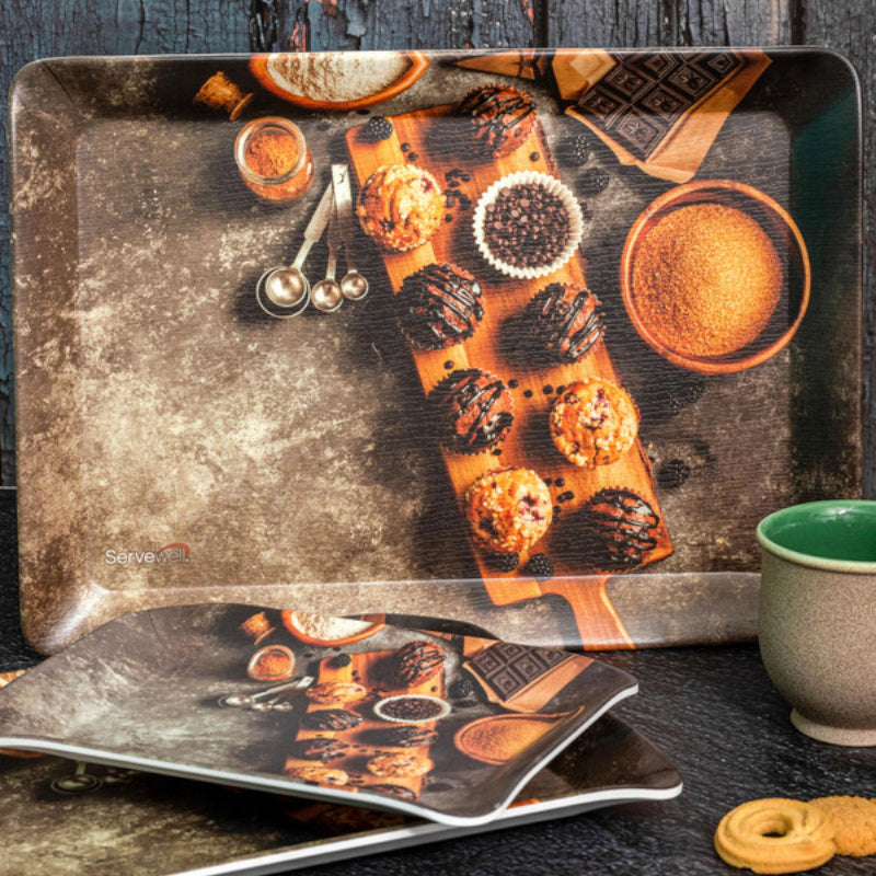 Serving Tray - Teacake Bite Serving Tray - Set Of Three