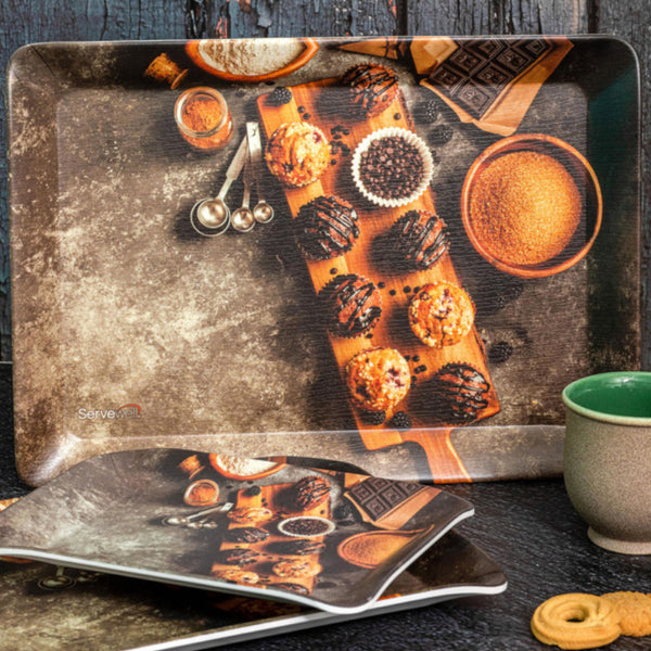 Serving Tray - Teacake Bite Serving Tray - Set Of Three