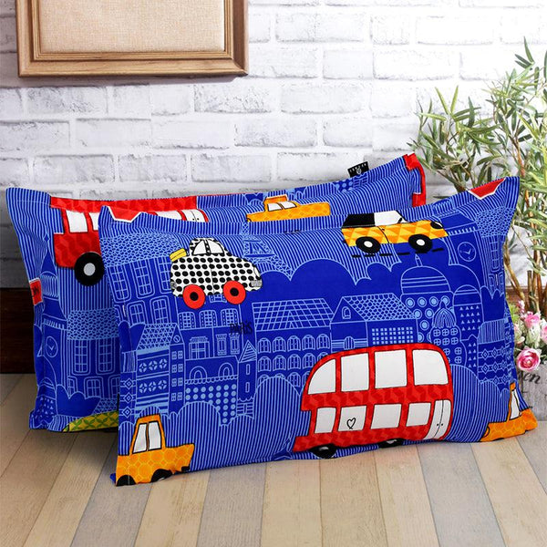 Buy Car Chase Kids Pillow Cover - Set Of Two Pillow Covers from Vaaree