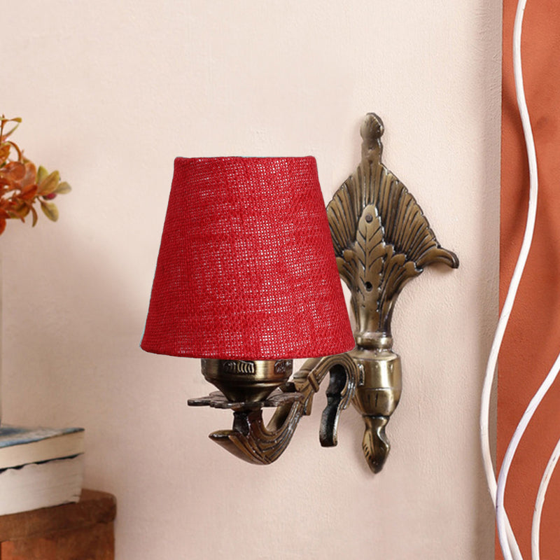 Wall Lamp - Magda Masique Conical Wall Lamp - Maroon