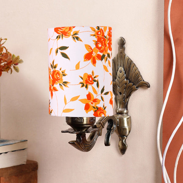 Wall Lamp - Magda Masique Ibis Flora Cylindrical Wall Lamp