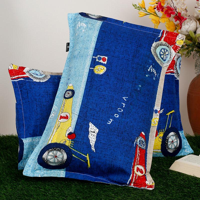 Buy Traffic Tram Pillow Cover - Set Of Two Pillow Covers from Vaaree