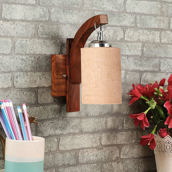 Buy Forma Cylindrical Wall Lamp - Beige Wall Lamp from Vaaree