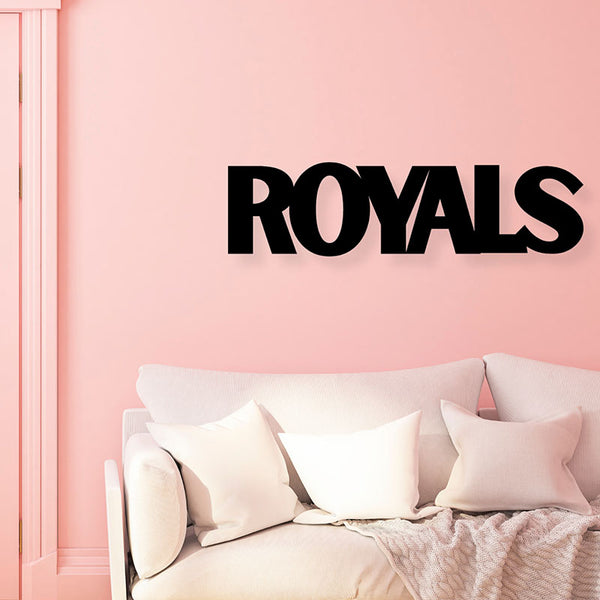 Wall Accents - Royals Typography Wall Art