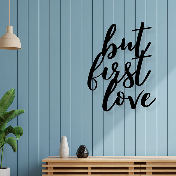 Wall Accents - First Love Typography Wall Art