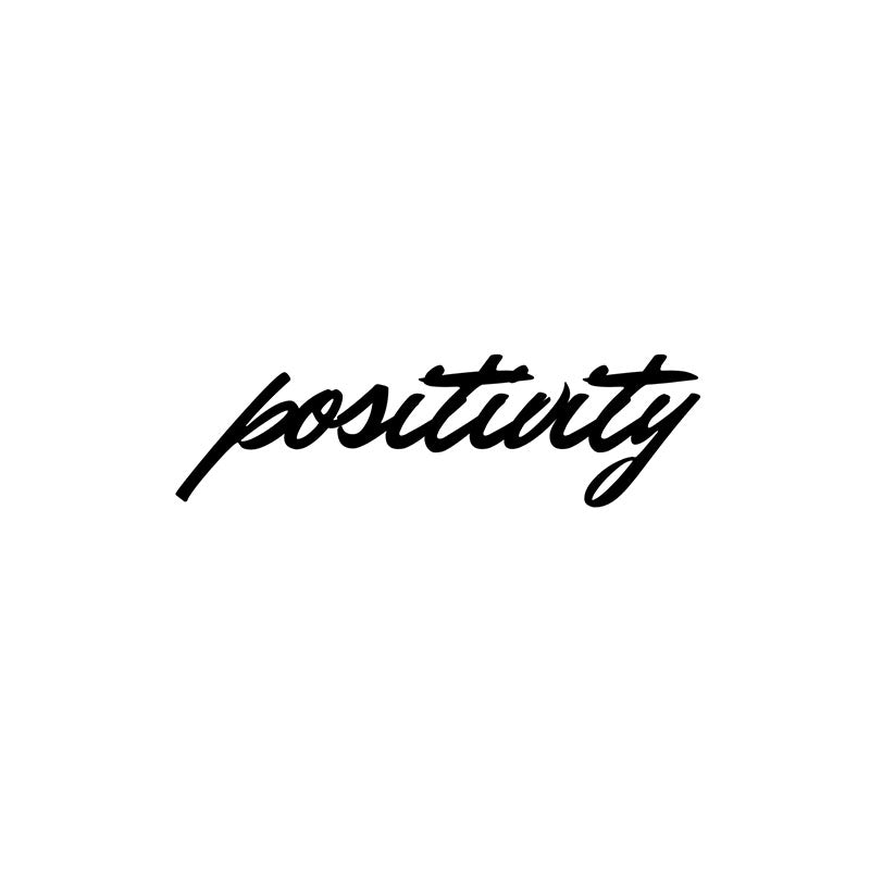 Wall Accents - Positivity Typography Wall Art