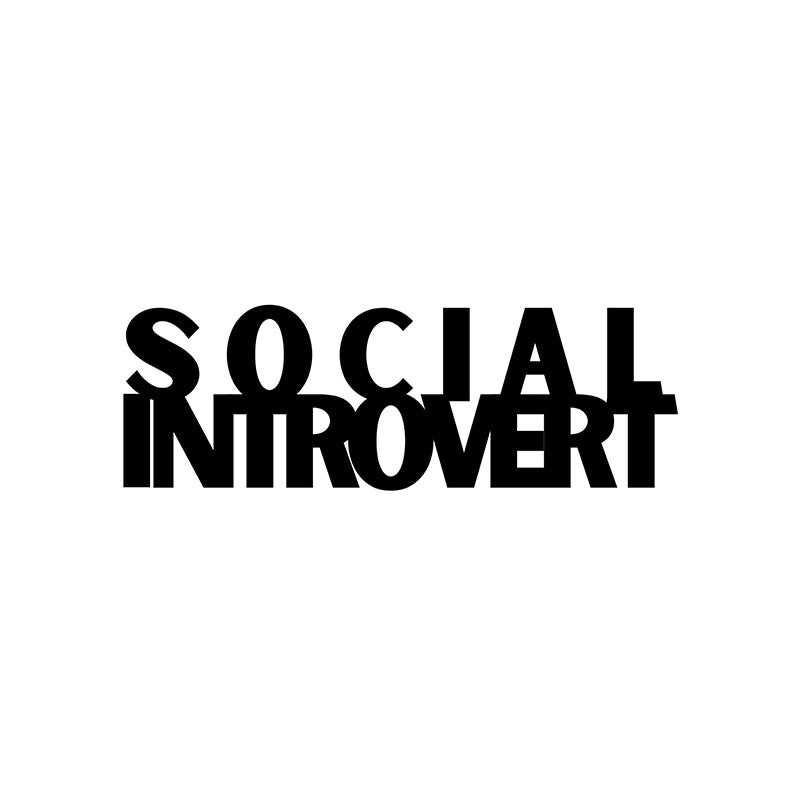 Wall Accents - Social Introvert Typography Wall Art