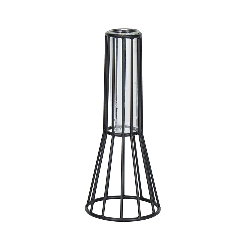 Buy Iara Test Tube Planter - Black Vase from Vaaree