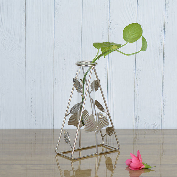 Vase - Gardenia Test Tube Planter - Silver