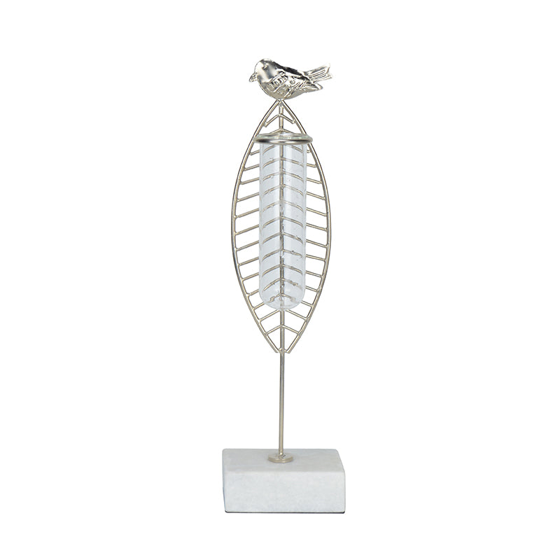 Buy Birdo Test Tube Planter - Silver Vase from Vaaree