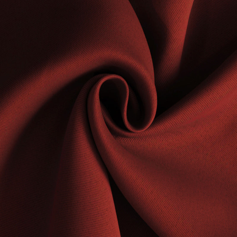 Curtains - Dwina Solid Blackout Curtain - Red