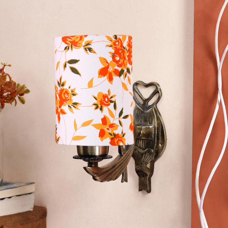 Wall Lamp - Love Gleam Atva Ibis Flora Cylindrical Wall Lamp