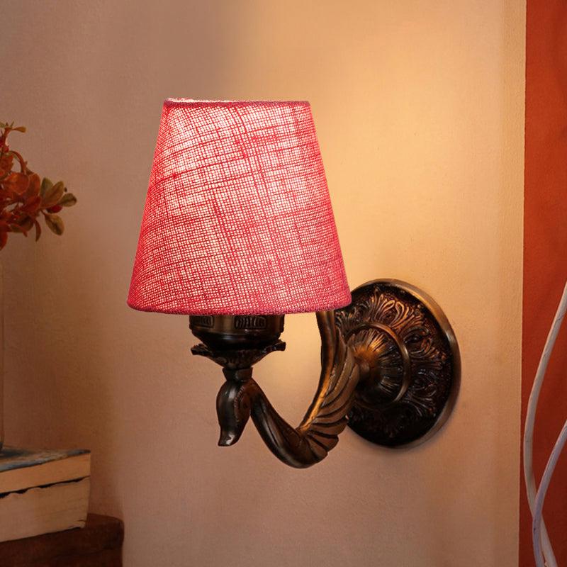 Buy Amro Retro Conical Wall Lamp - Pink Wall Lamp from Vaaree