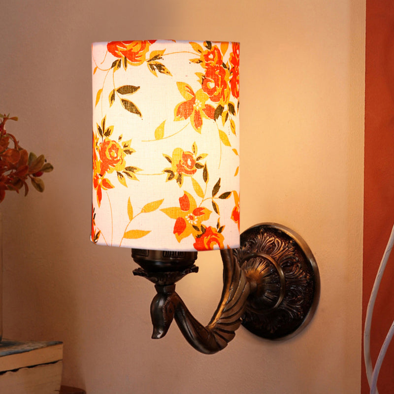 Wall Lamp - Amro Retro Ibis Flora Cylindrical Wall Lamp