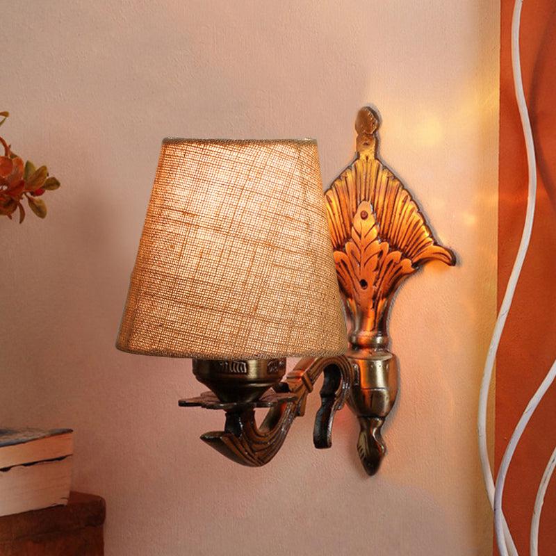 Buy Magda Masique Conical Wall Lamp - Beige Wall Lamp from Vaaree