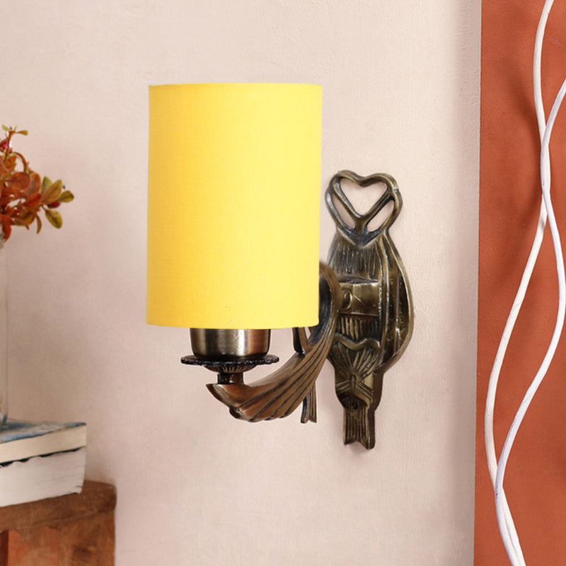 Buy Love Gleam Atva Cylindrical Wall Lamp - Yellow Wall Lamp from Vaaree