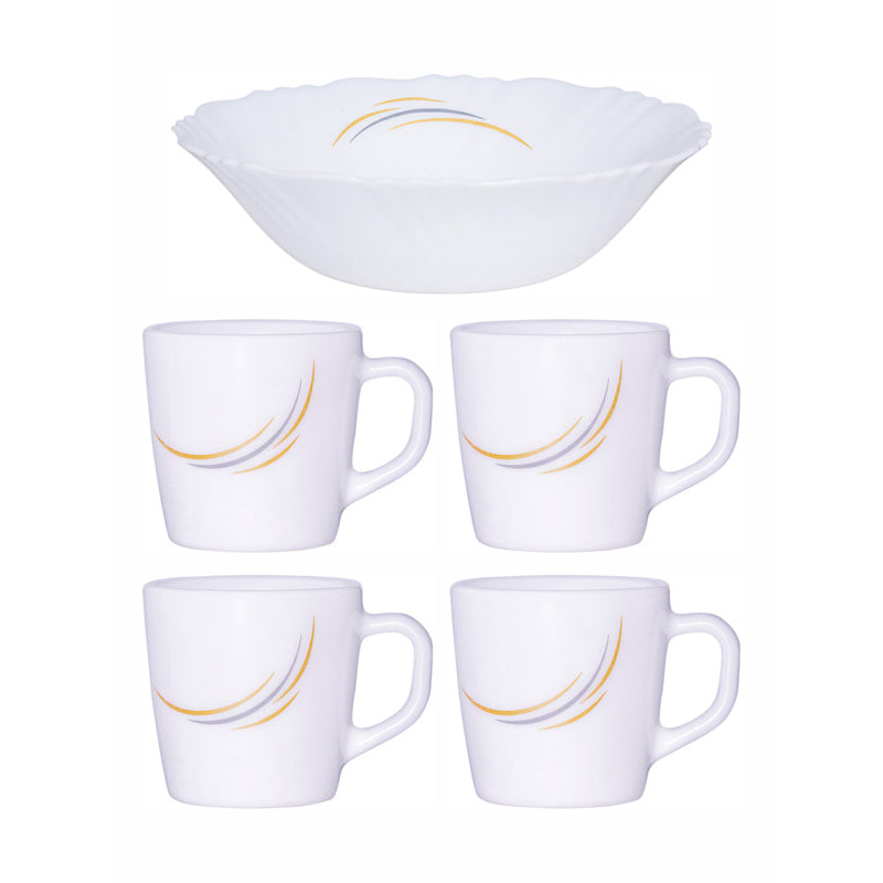 Tea Sets & Tea Pots - Exto Stroke Tea & Snack Set - Five Piece Set