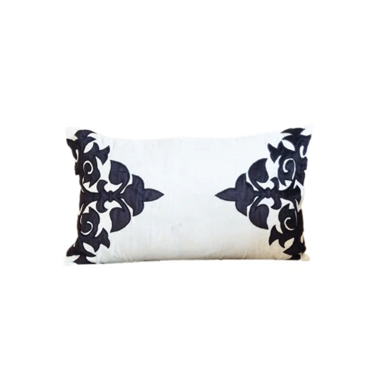 Buy Amara Ethnic Lumbar Cushion Cover - White Cushion Covers from Vaaree