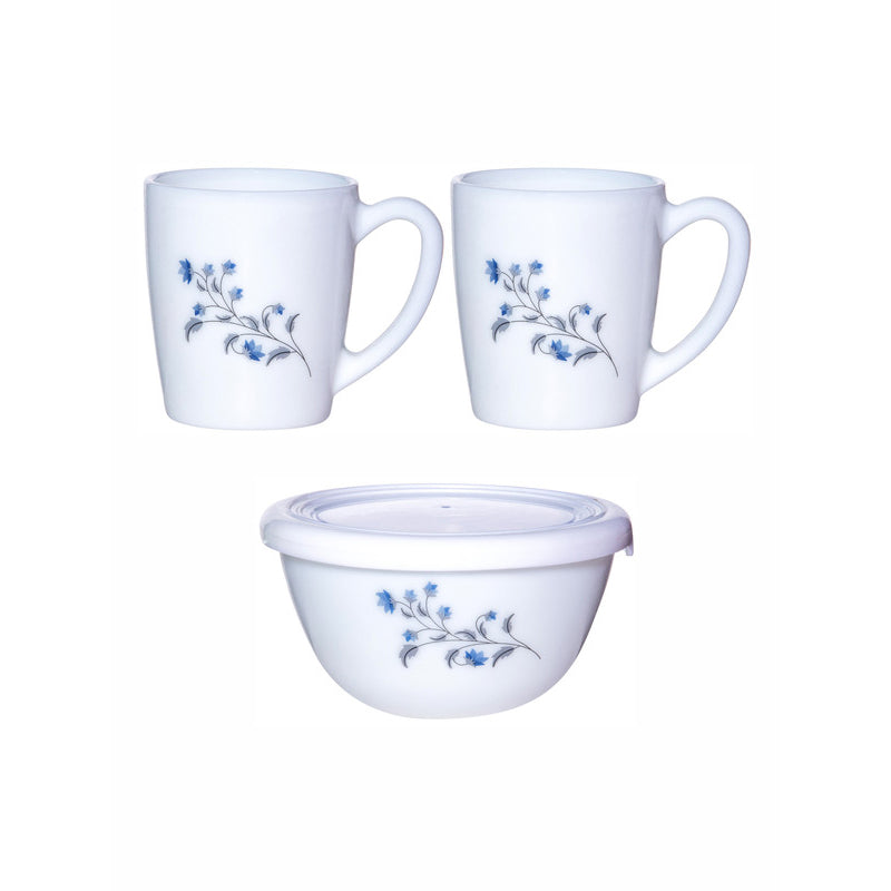 Tea Sets & Tea Pots - Maleya Floral Tea Snack Set - Three Piece Set