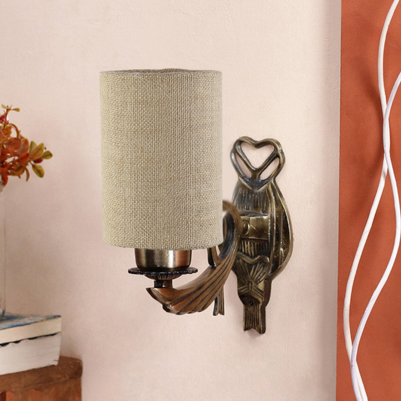 Wall Lamp - Love Gleam Atva Cylindrical Wall Lamp - Beige