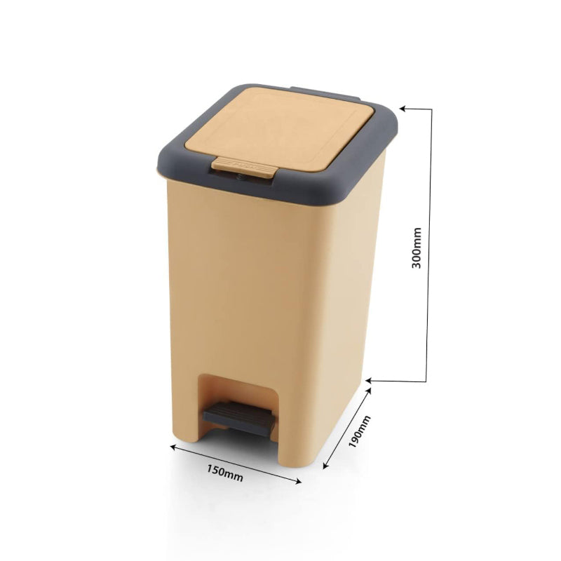 Buy Empto Pedal Dustbin - Beige Dustbin from Vaaree