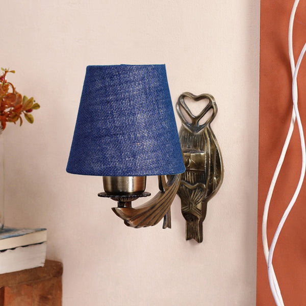 Buy Love Gleam Atva Conical Wall Lamp - Blue Wall Lamp from Vaaree