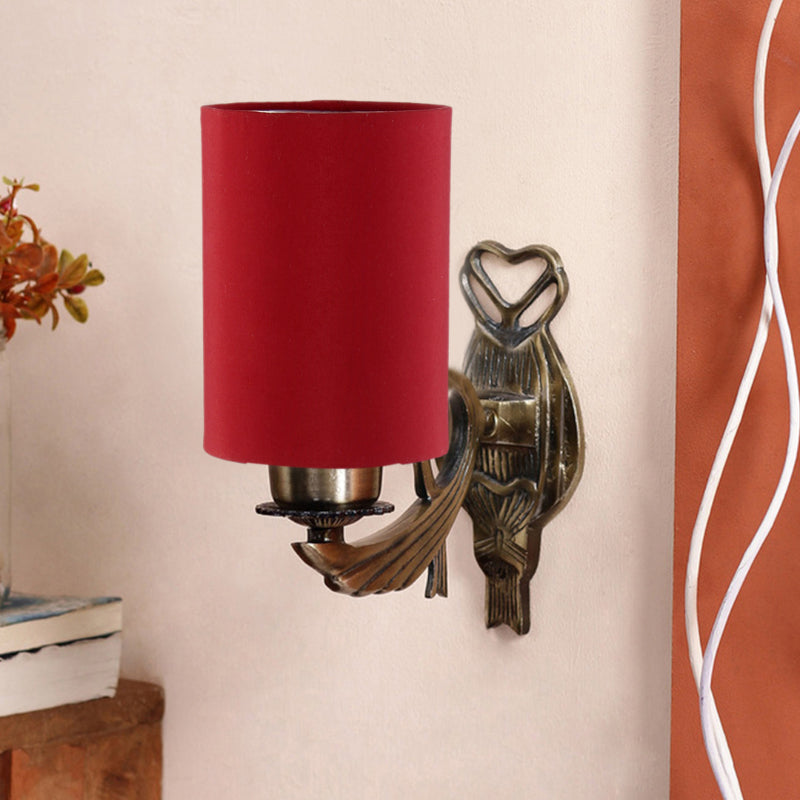 Wall Lamp - Love Gleam Atva Cylindrical Wall Lamp - Red