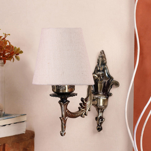 Buy Vista Edrel Conical Wall Lamp - White Wall Lamp from Vaaree