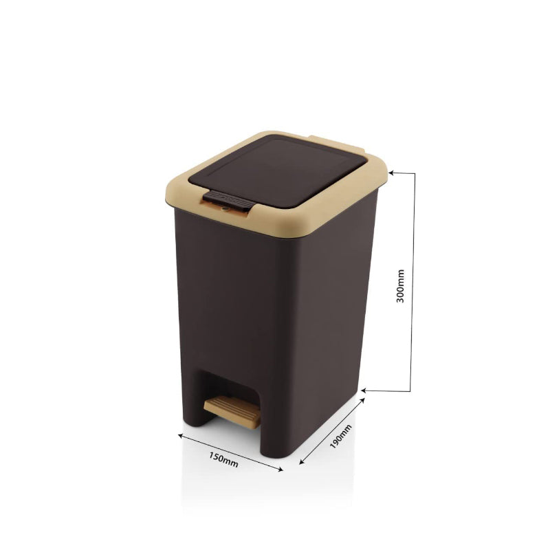 Buy Empto Pedal Dustbin - Brown Dustbin from Vaaree