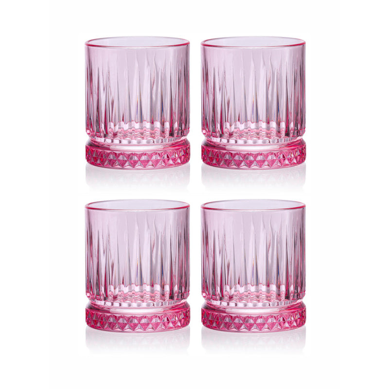 Drinking & Juice Glasses - Liara Tinted Glass (355 ML) - Set Of Four