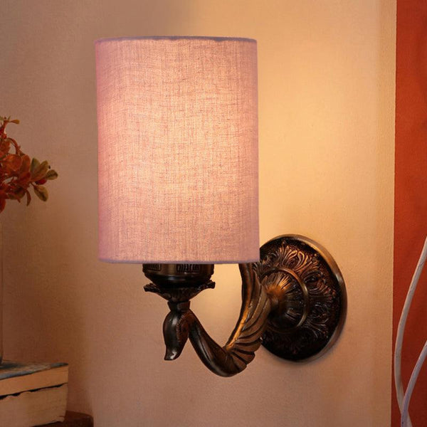 Buy Amro Retro Cylindrical Wall Lamp - Grey Wall Lamp from Vaaree